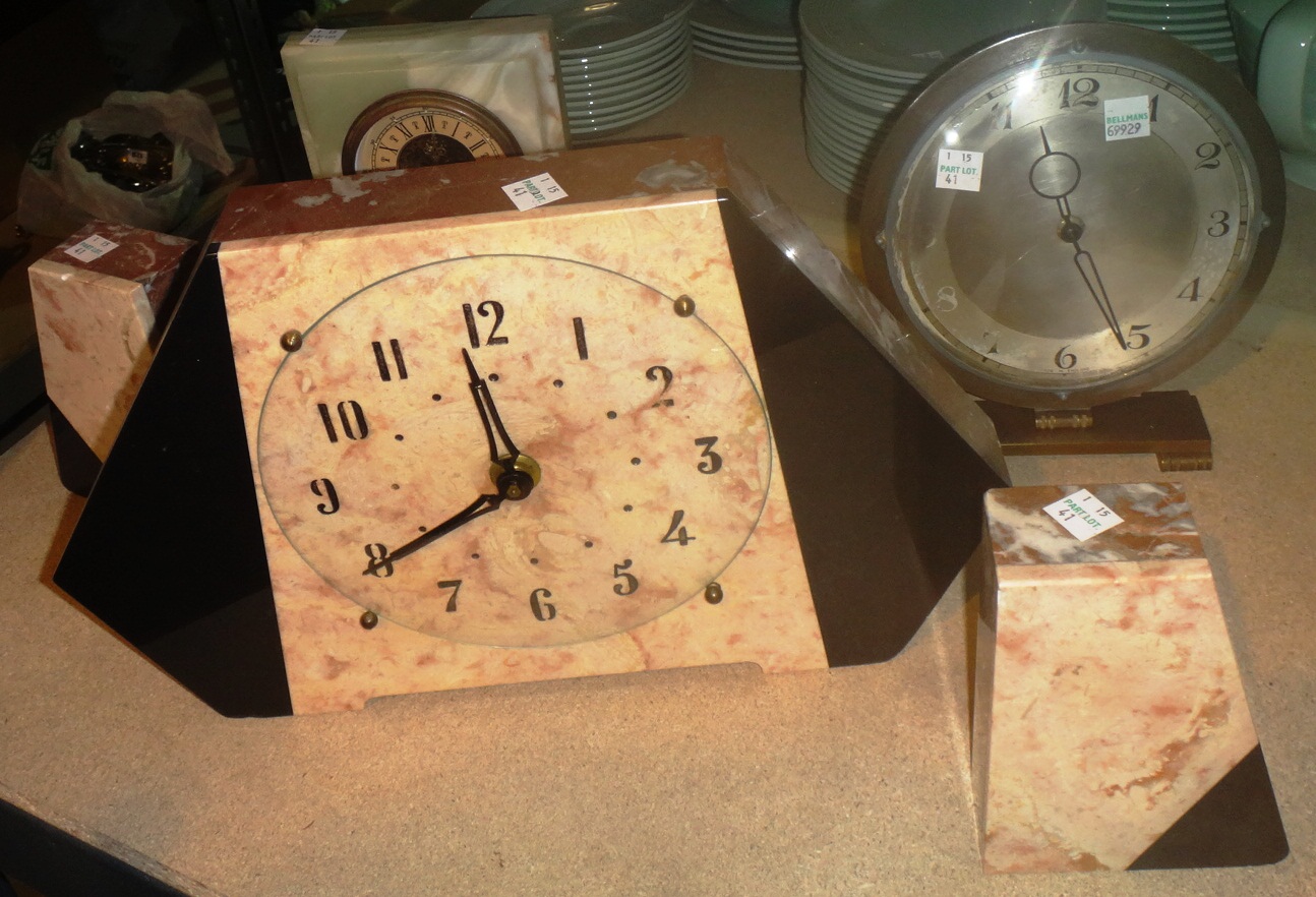 A group of four clocks including an Art - Image 2 of 2