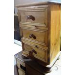 A 20th century pine small chest.