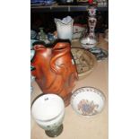 A quantity of ceramics including a Poole