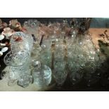 A large quantity of assorted cut glass i