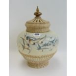 A Royal Worcester pot pourri jar and cov