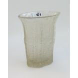 A frosted glass Sarpenova vase, 20th cen