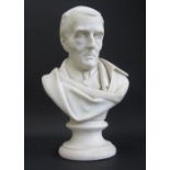 A parian bust of Wellington, late 19th c