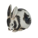 An Arita porcelain rabbit, late 17th/18t