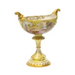 A Royal Worcester `Hadleys Ware' yellow