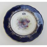 A Royal Worcester plate by Richard Sebri