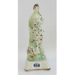 A Pratt ware figure of `Spring', circa