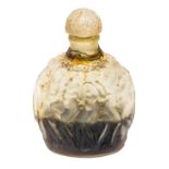 A Lalique clear and frosted glass scent