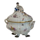 A Meissen two-handled soup tureen and co