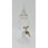 A cut glass Brandy dispenser, early 20th