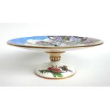 An Aesthetic Movement  porcelain dessert service, probably Minton, circa 1870, decorated  with wild