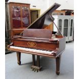 A mahogany cased Grand piano by Steinway & Sons, New York, model No 10543, 210cm long.