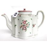 A Newhall porcelain teapot,