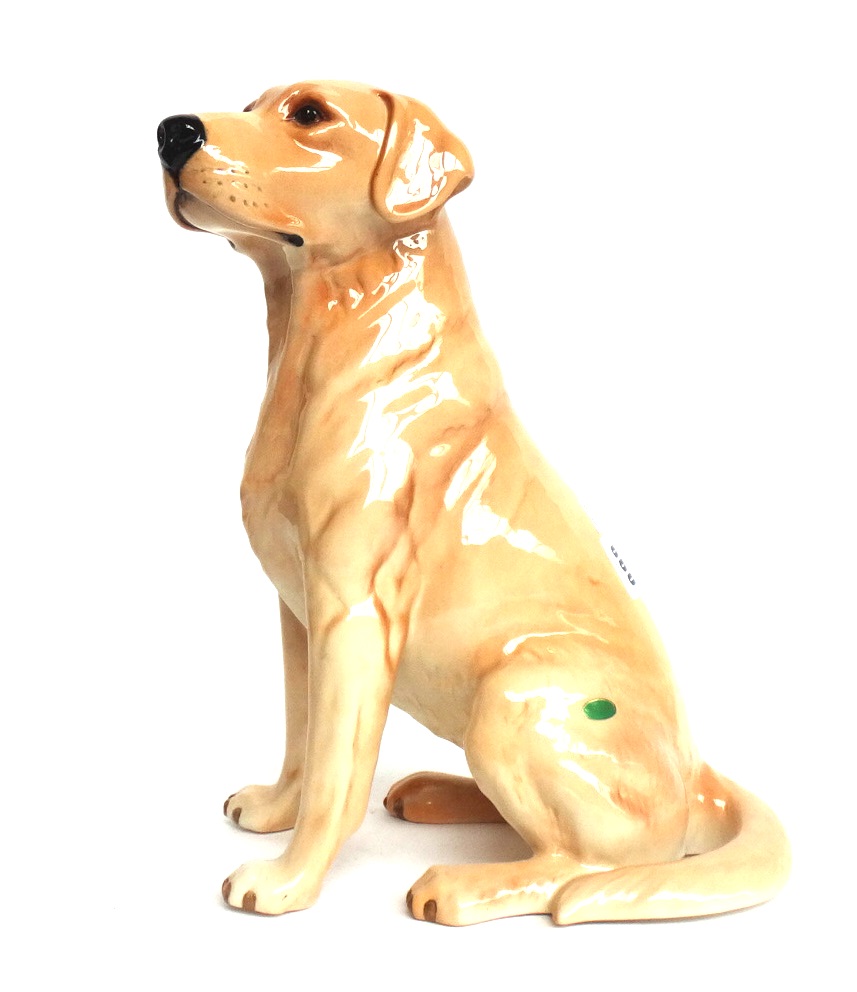 A Beswick large golden labrador No.2314, black printed and incised marks, 33.5cm high.