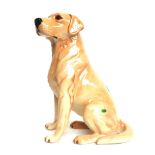 A Beswick large golden labrador No.2314, black printed and incised marks, 33.5cm high.