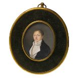 Maria Van Der Pujl, (late 18th/ early 19th century) Dutch, portrait miniature of a man said to be