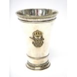 A Swedish silver beaker, Stockholm 1961, maker K.