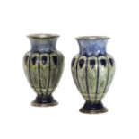 A pair of Royal Doulton stoneware vases, early 20th century, by Eliza Simmance,