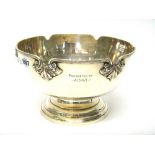 A silver rose bowl, Sheffield 1977, by Mappin & Webb,