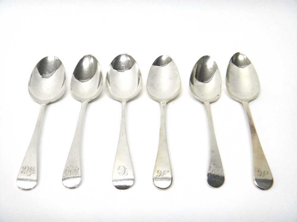 Silver, comprising; a pair of Old English pattern tablespoons, London 1804,