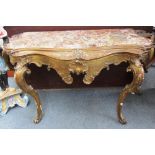 A 19th century Italian console table,