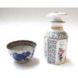 A quantity of 18th century and 19th century porcelain including a Chinese Kangxi  charger (37.