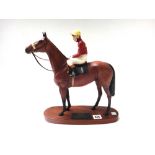 A Beswick horse 'Red Rum' 'Brian Fletcher Up,