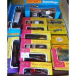 A quantity of vintage Lesney and Matchbox 'Models of Yesteryear' die-cast vehicles, boxed.