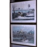 After James Pollard, Chances of the Steeple Chase, a set of five aquatints by C.