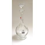 A Baccarat crystal decanter and stopper, 33cm high.