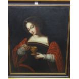 After Ambrosius Benson, The Penitent Magdalene, oil on canvas, 75cm x 62cm.