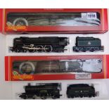 A Hornby 00 gauge locomotive and tender 'Morning Star' and another locomotive and tender 'County of