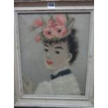 Suzanne Eisendieck (1908-1998), Portrait of an elegant young lady, oil on canvas, signed,