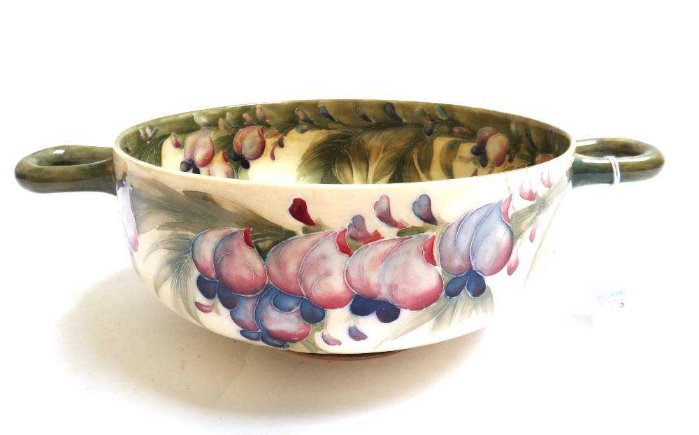 A Moorcroft Macintyre two- handled pedestal bowl, early 20th century, - Image 2 of 2