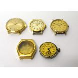 A lady's 18ct gold circular cased Ebel wristwatch,