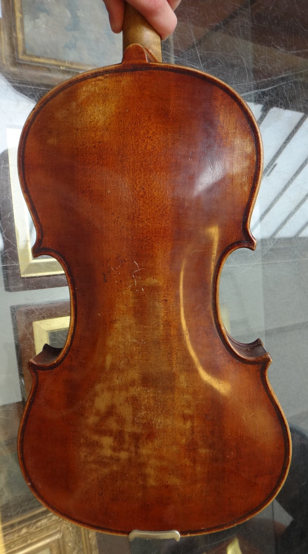 A violin, early 20th century, paper label reads, - Image 3 of 10