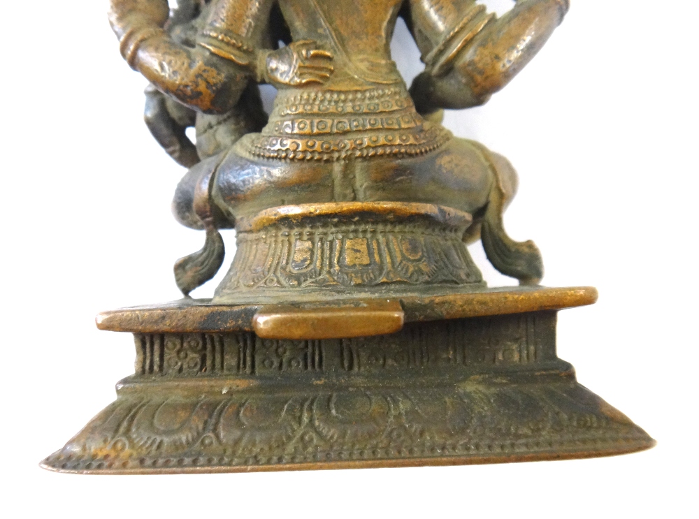 A bronze group of Shiva and Parvati, South India, 19th century, - Image 9 of 9