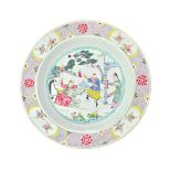 A large Chinese famille-rose deep dish, Qianlong,