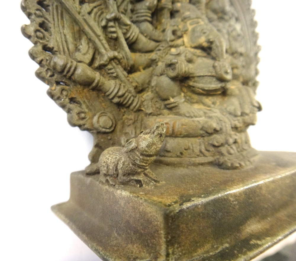 A Kerala bronze group of Mahaganapati, South India, 17th century, - Image 4 of 8