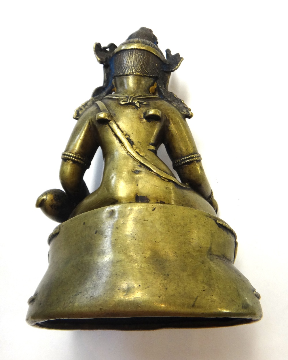 A good Tibetan cast brass figure of Kubera, circa 15th century, - Image 10 of 15