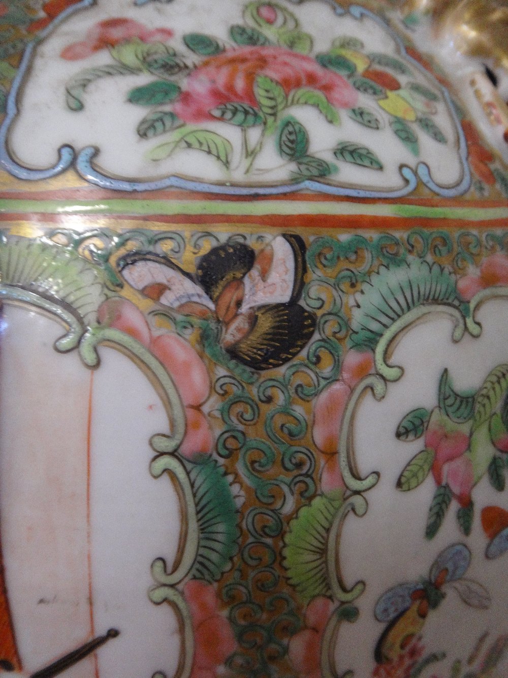 A Canton porcelain famille- rose baluster vase, late 19th century, - Image 5 of 8