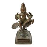 A bronze figure of Skanda, South Indian, probably 16th century,