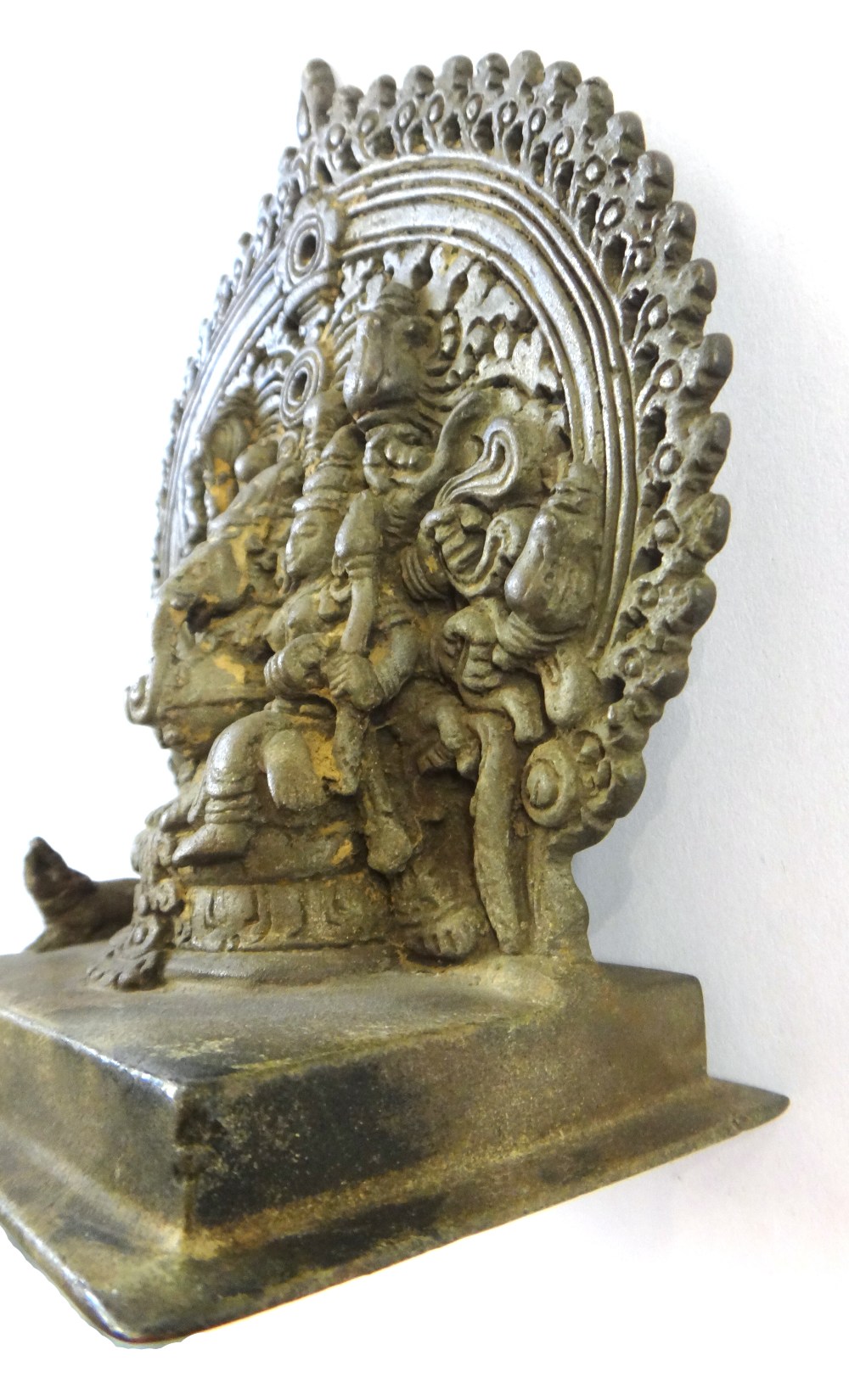 A Kerala bronze group of Mahaganapati, South India, 17th century, - Image 5 of 8