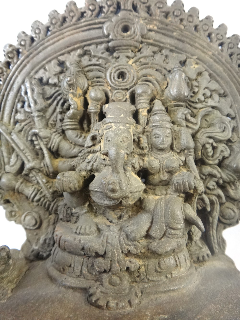 A Kerala bronze group of Mahaganapati, South India, 17th century, - Image 3 of 8