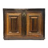 A 17th century and later North European coromandel and oak table top cabinet,