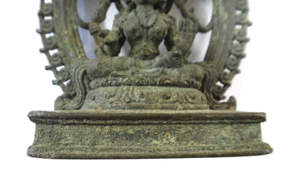 A Kerala bronze figure of Gajalakshmi, South India, 16th/17th century, - Image 5 of 8