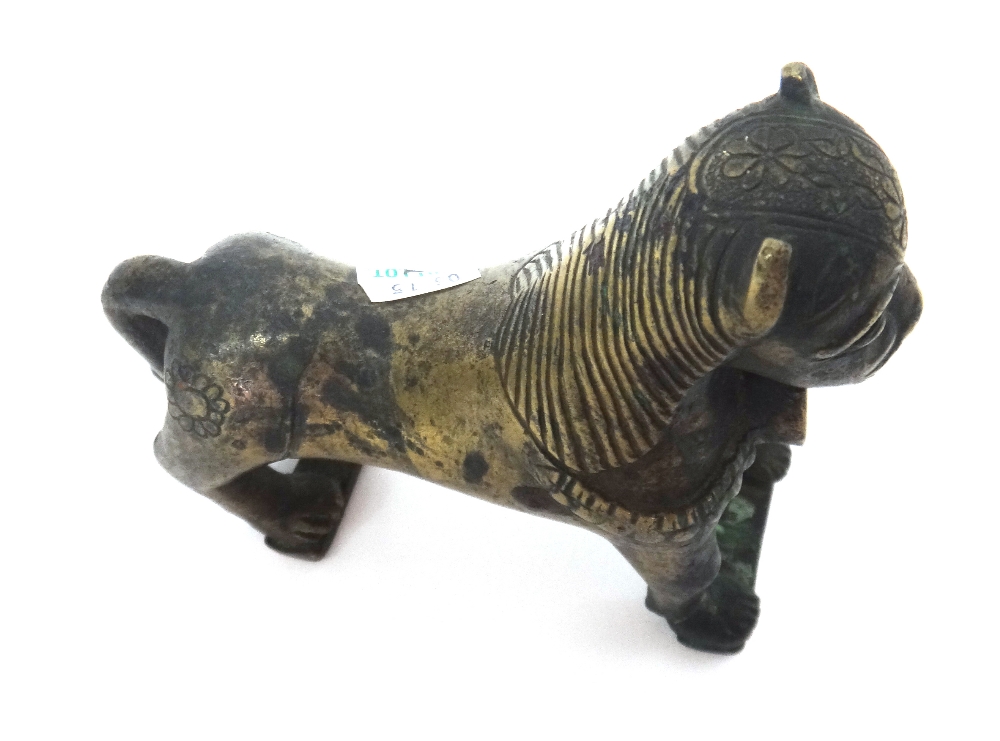A group of four Burmese bronze duck and animal opium weights, 19th century, largest 12cm. - Image 3 of 25