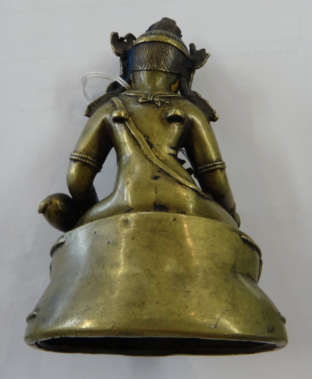 A good Tibetan cast brass figure of Kubera, circa 15th century, - Image 14 of 15