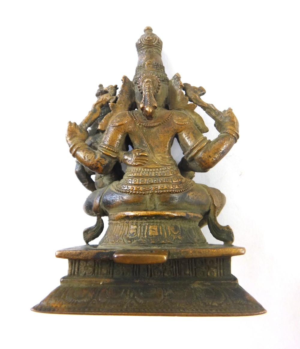 A bronze group of Shiva and Parvati, South India, 19th century, - Image 7 of 9