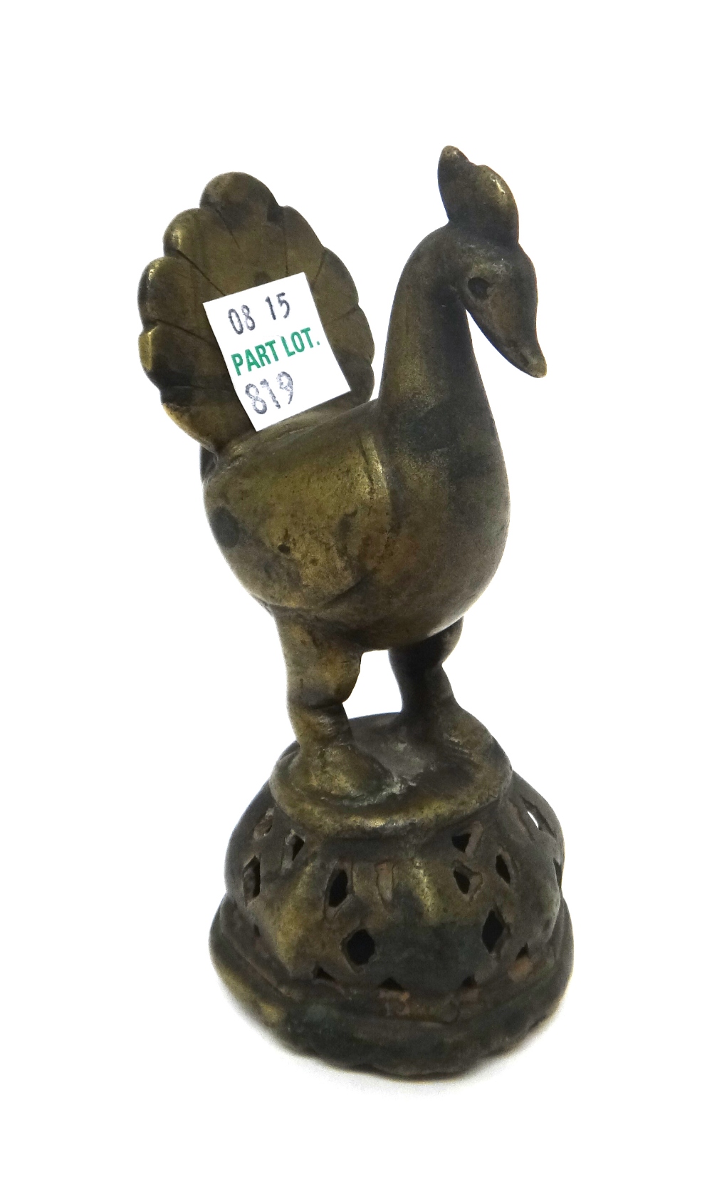 A group of four Burmese bronze duck and animal opium weights, 19th century, largest 12cm. - Image 12 of 25